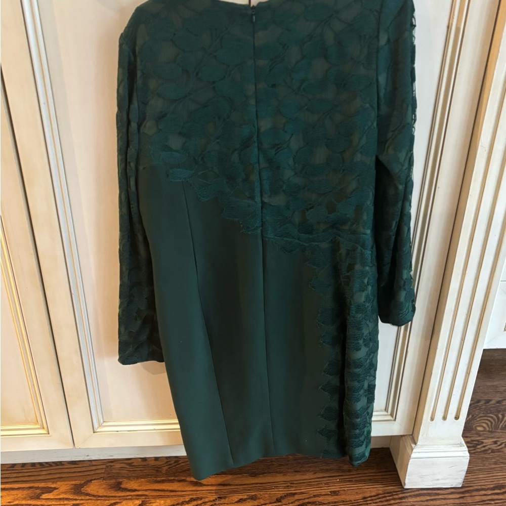 J. Mendel Forest Green Long Sleeve Dress